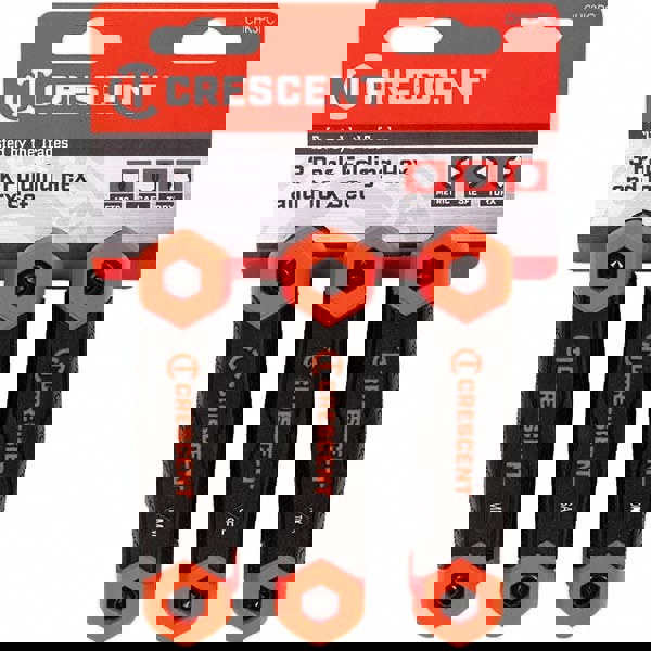 Hex Key Sets; Tool Type: Hex; Handle Type: Folded; Measurement Type: Inch/Metric/Torx; Hex Size: 5/64 in; 7/64 in; 1/8 in; 3/16 in; 9/64 in; 3/32 in; 7/32 in; 5/32 in; Hex Size Range (Inch): 5/64 - 7/32; Hex Size Range (mm): 1.5 - 8; Torx Size Range: T9 -